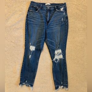 Abercrombie & Fitch Skinny High Rise Jean Dark Wash